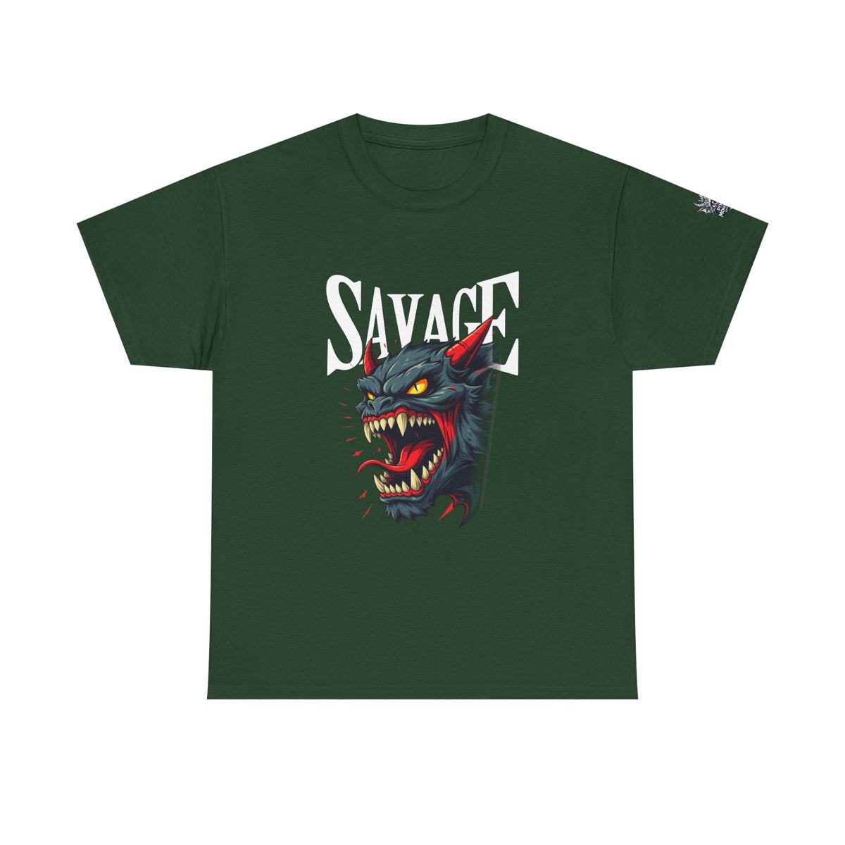Savage Demon T-Shirt — Fierce Retro Monster Tee