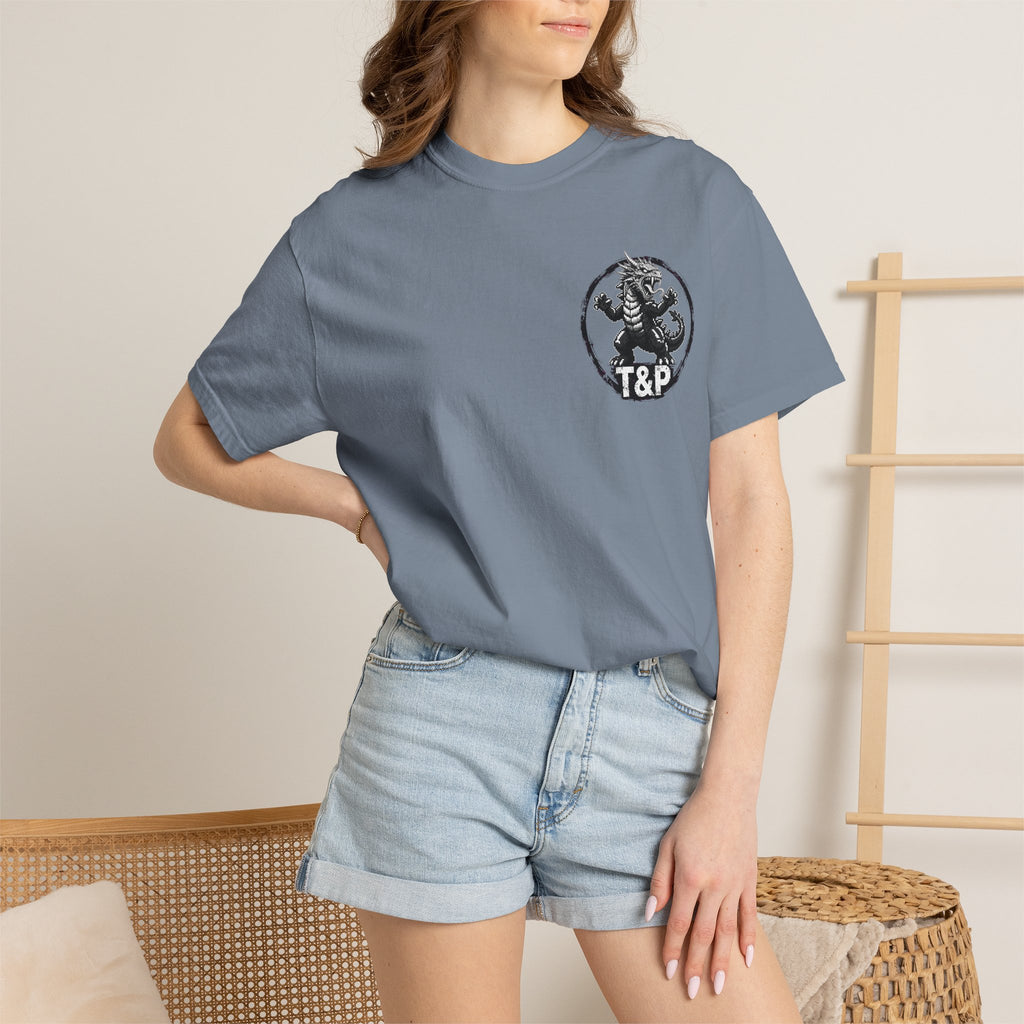 Tooth and Pixel- . "Horns Up, Worries Down" T-Shirt. Wear it to the office BBQ we dare ya!