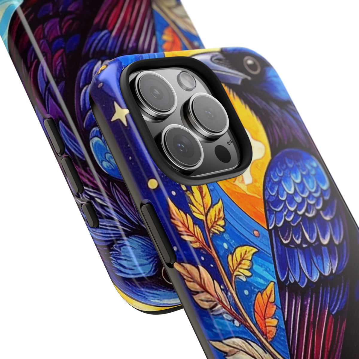 Purple Gothic Raven Phone Case — Moonlight Raven Design