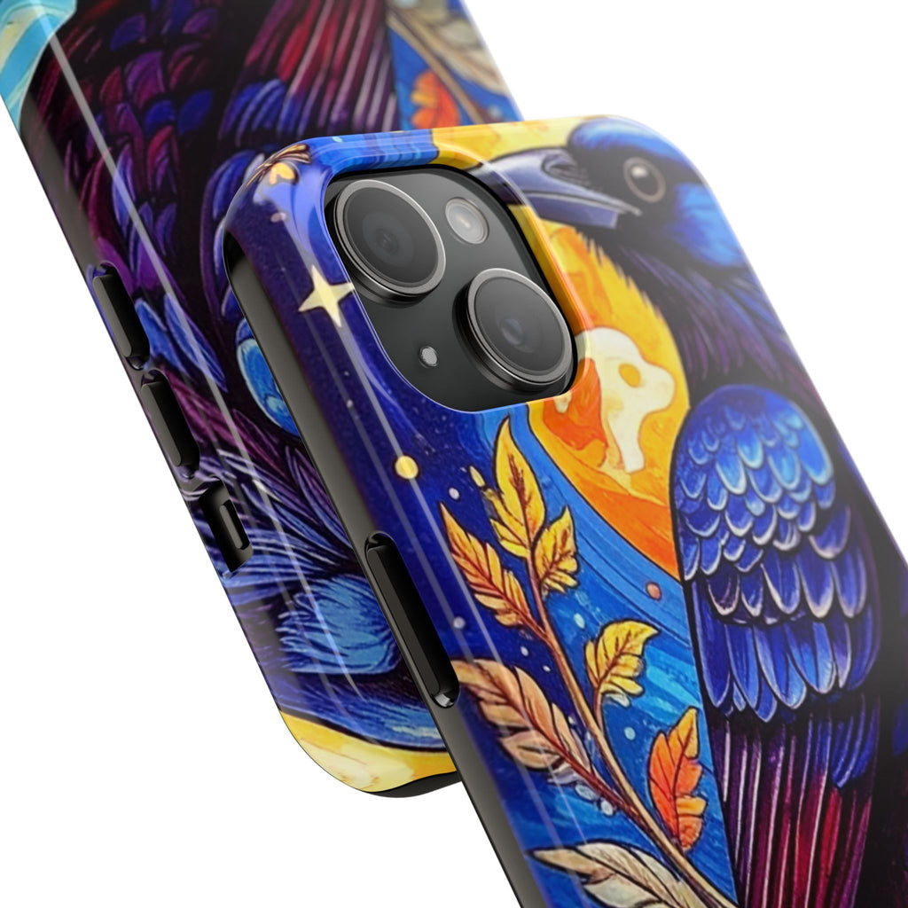 Purple Gothic Raven Phone Case — Moonlight Raven Design
