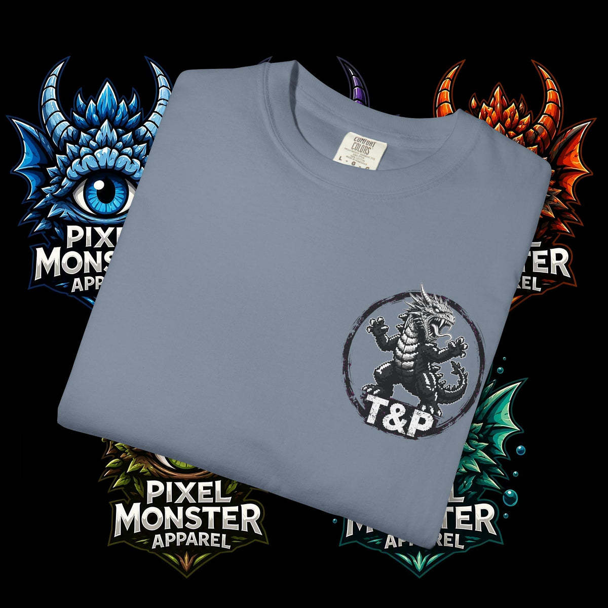 Tooth and Pixel- . "Horns Up, Worries Down" T-Shirt. Wear it to the office BBQ we dare ya!