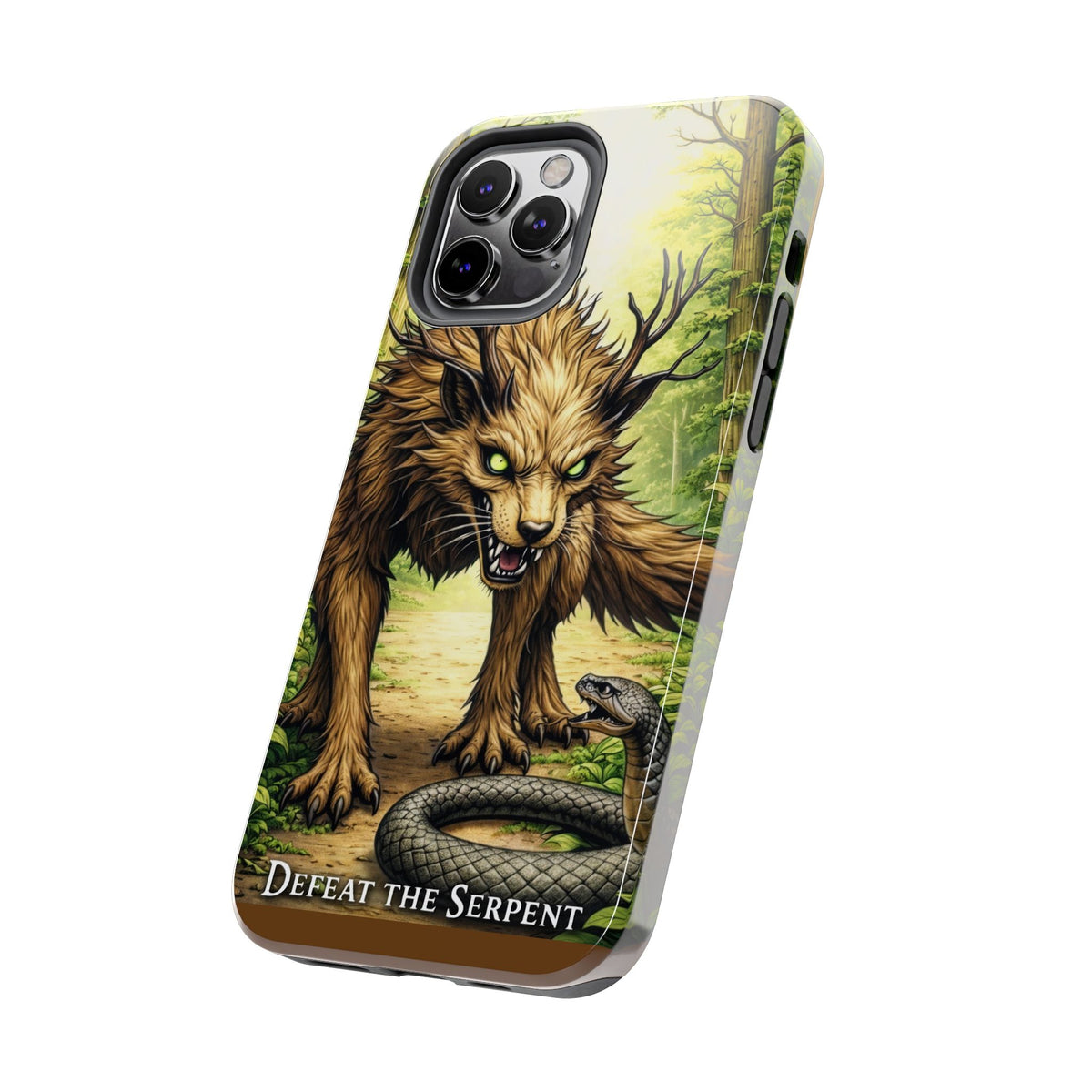 Wolverine vs Serpent Phone Case (Samsung / Iphone) - Rugged Protective Case with Fierce Wolverine Design