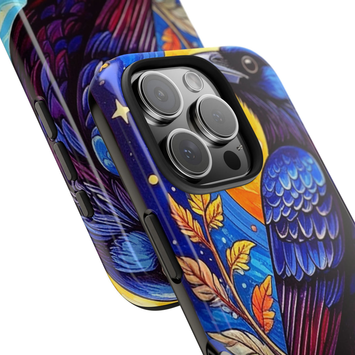 Purple Gothic Raven Phone Case — Moonlight Raven Design