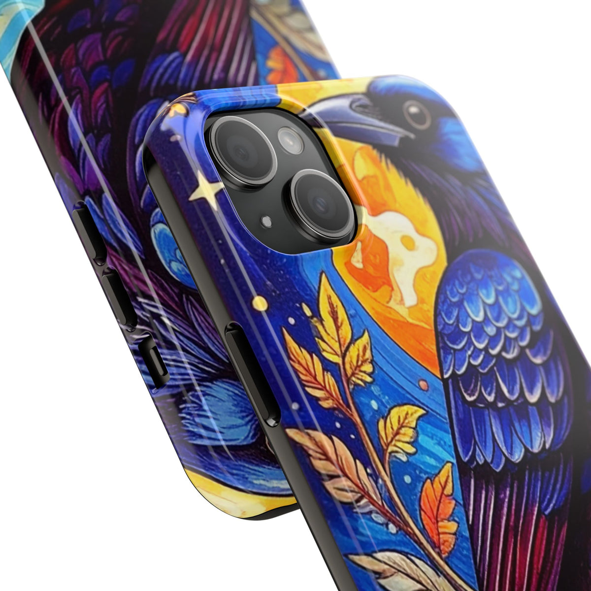 Purple Gothic Raven Phone Case — Moonlight Raven Design