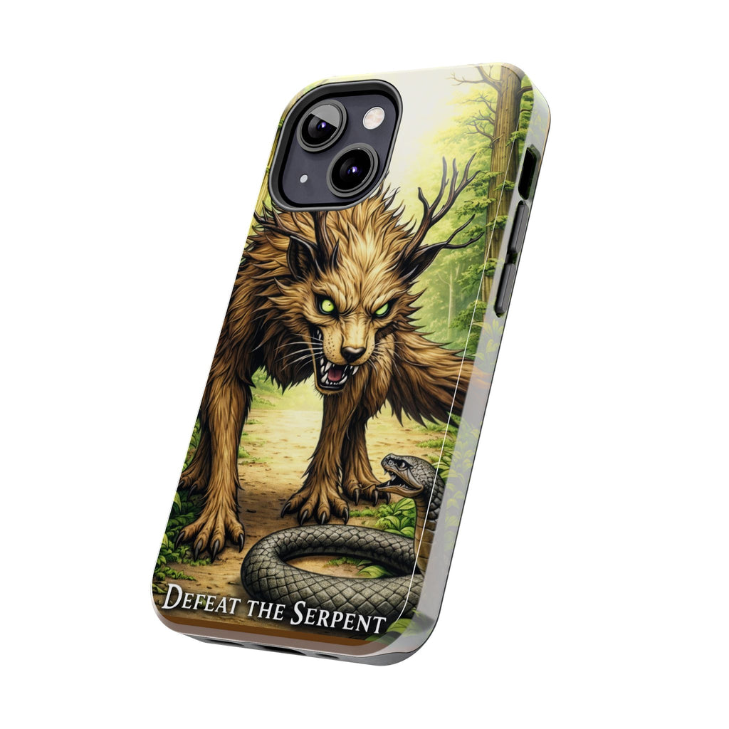 Wolverine vs Serpent Phone Case (Samsung / Iphone) - Rugged Protective Case with Fierce Wolverine Design
