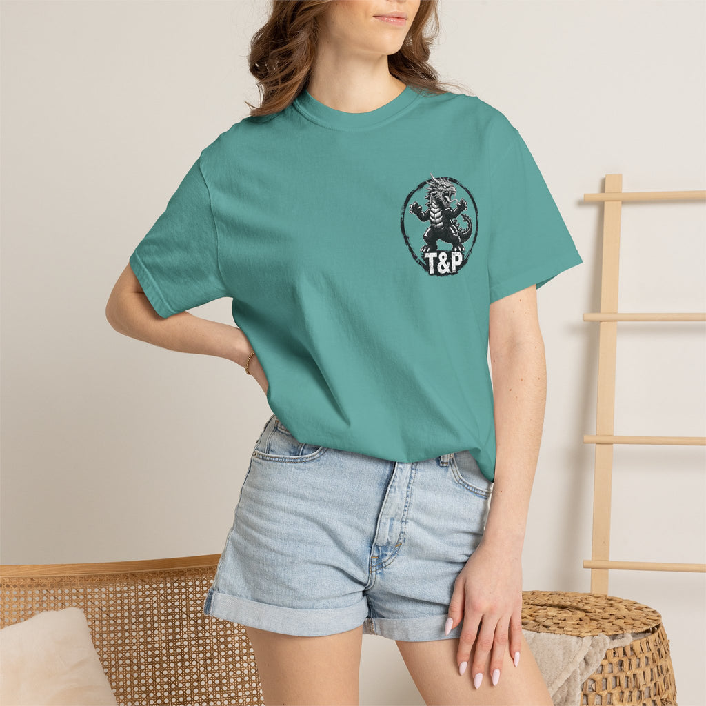 Tooth and Pixel- . "Horns Up, Worries Down" T-Shirt. Wear it to the office BBQ we dare ya!