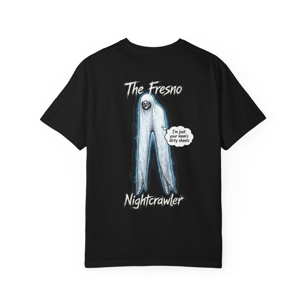 Tooth and Pixel- 'Fresno Laundry' A Depiction of the Fresno Nightcrawler cryptid Black Graphic Tee.