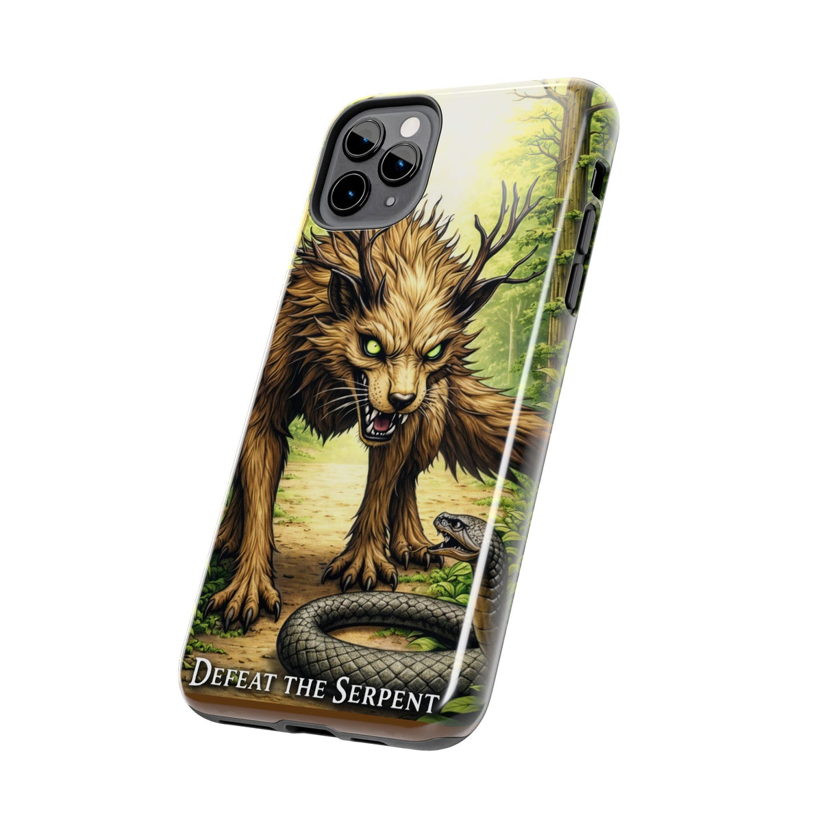 Wolverine vs Serpent Phone Case (Samsung / Iphone) - Rugged Protective Case with Fierce Wolverine Design