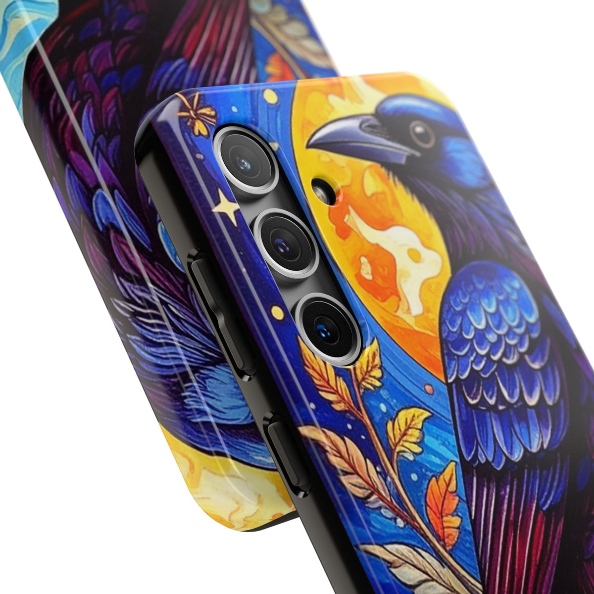 Purple Gothic Raven Phone Case — Moonlight Raven Design