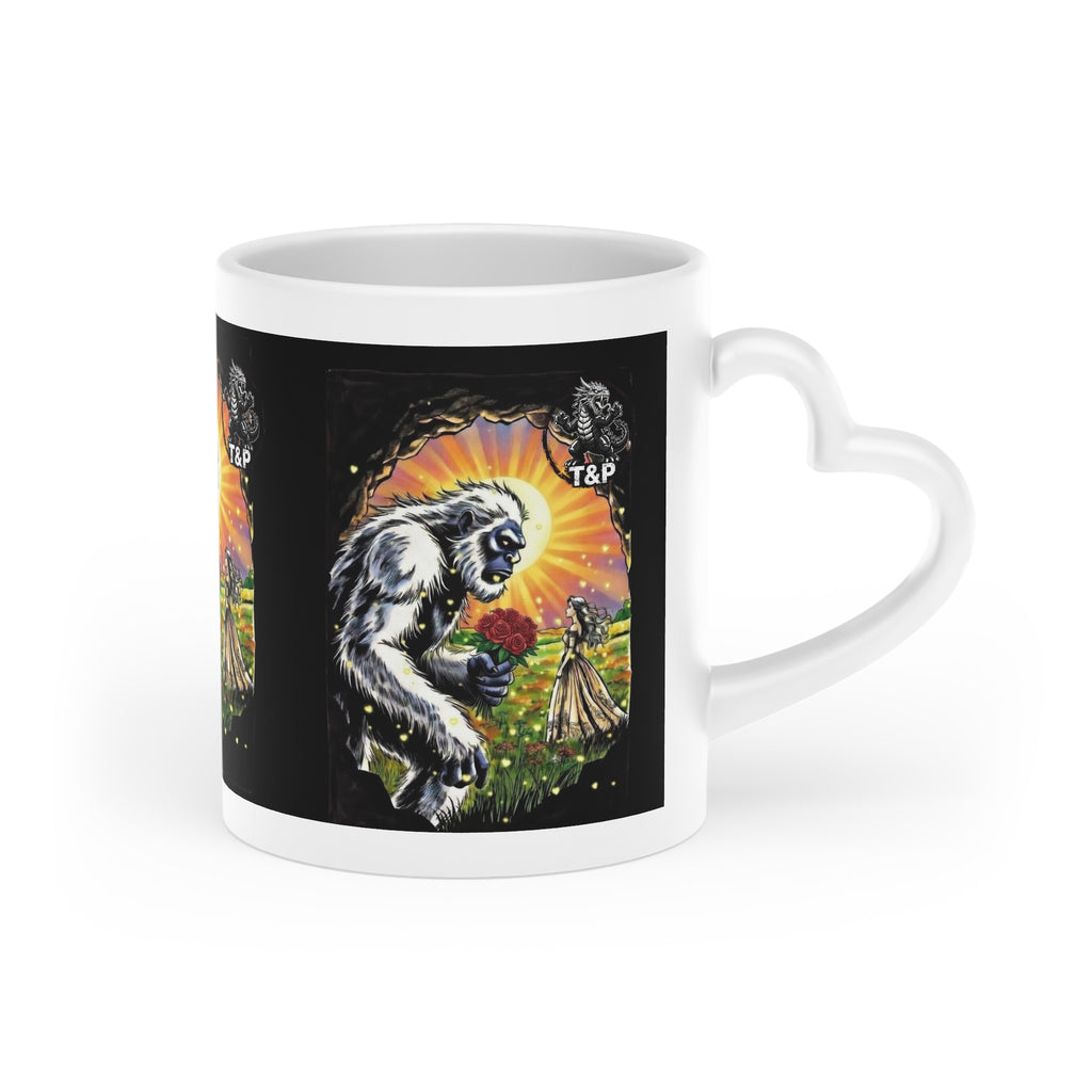 T&P Holiday collection- Yeti Valentine Mug —'A Beast of a Gift'- Sasquatch Valentine's Mug.