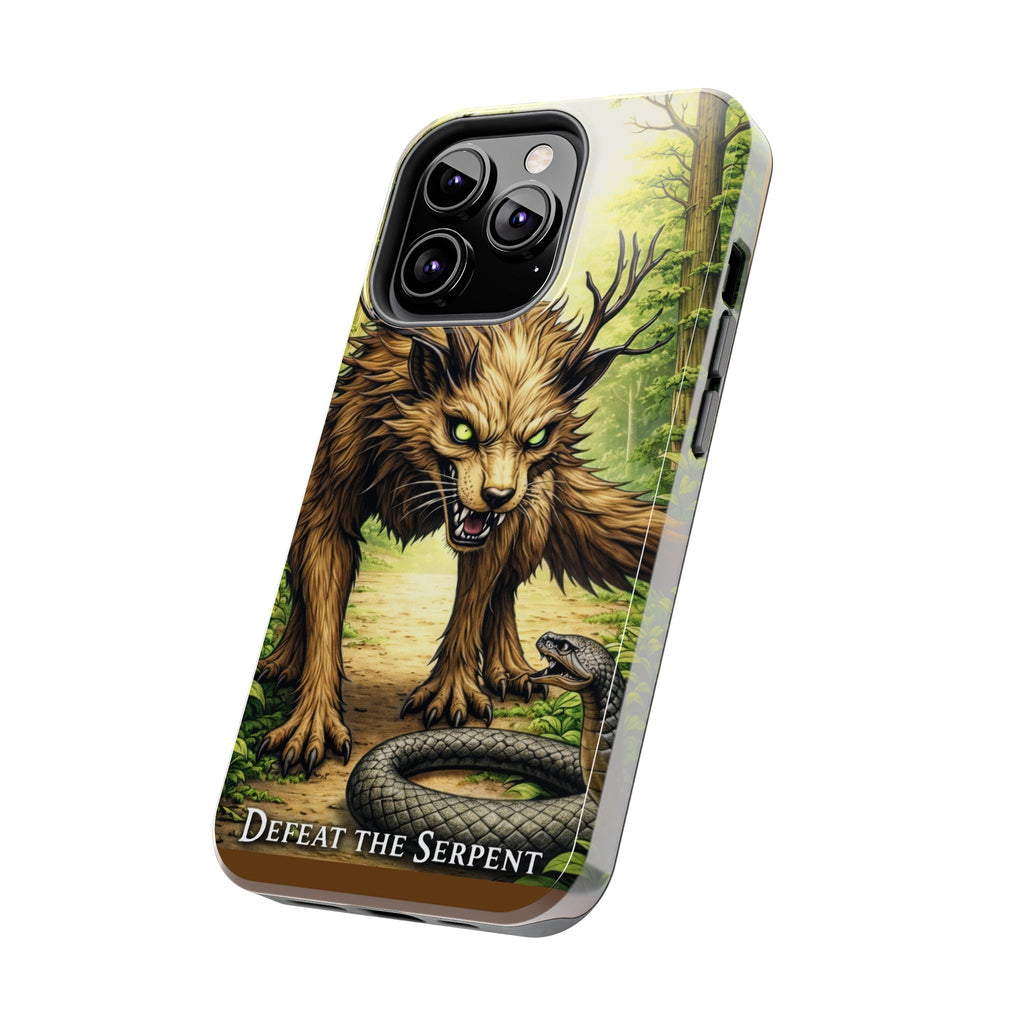 Wolverine vs Serpent Phone Case (Samsung / Iphone) - Rugged Protective Case with Fierce Wolverine Design
