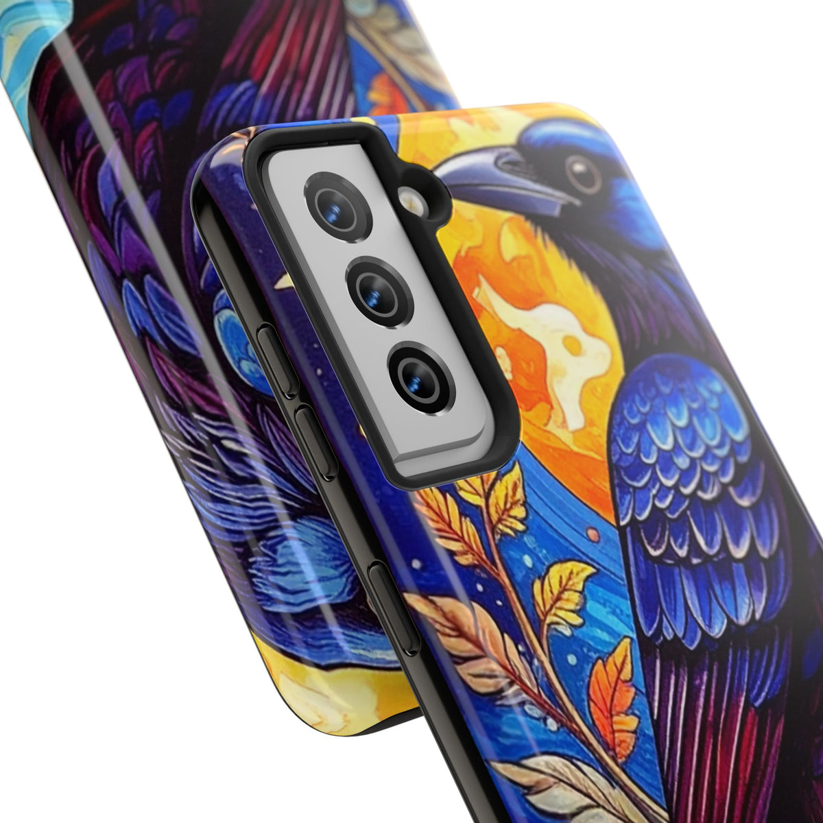Purple Gothic Raven Phone Case — Moonlight Raven Design