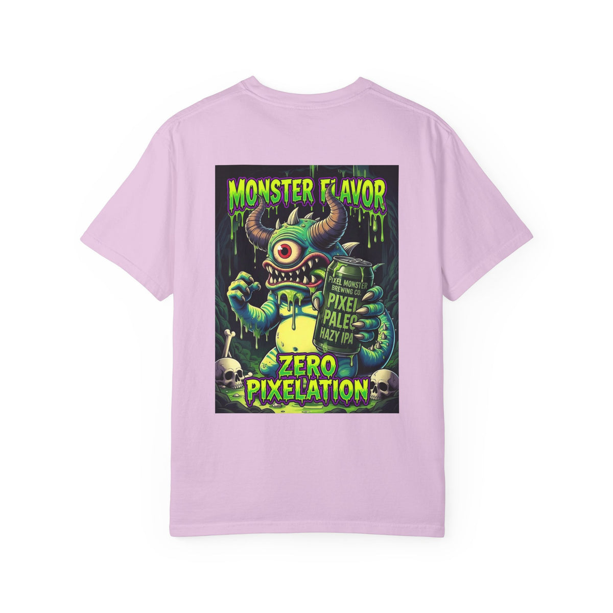 Tooth and Pixel- Monster Flavor Graphic T-Shirt — "Zero Pixelation" Ode to Pixel Monster Design