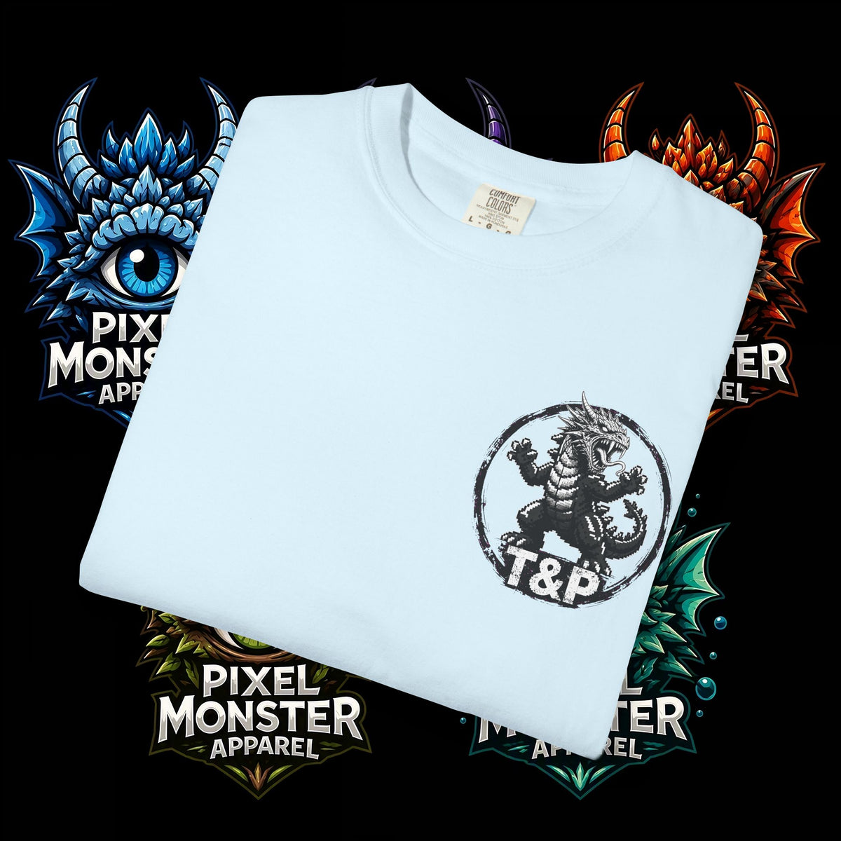 Tooth and Pixel- . "Horns Up, Worries Down" T-Shirt. Wear it to the office BBQ we dare ya!