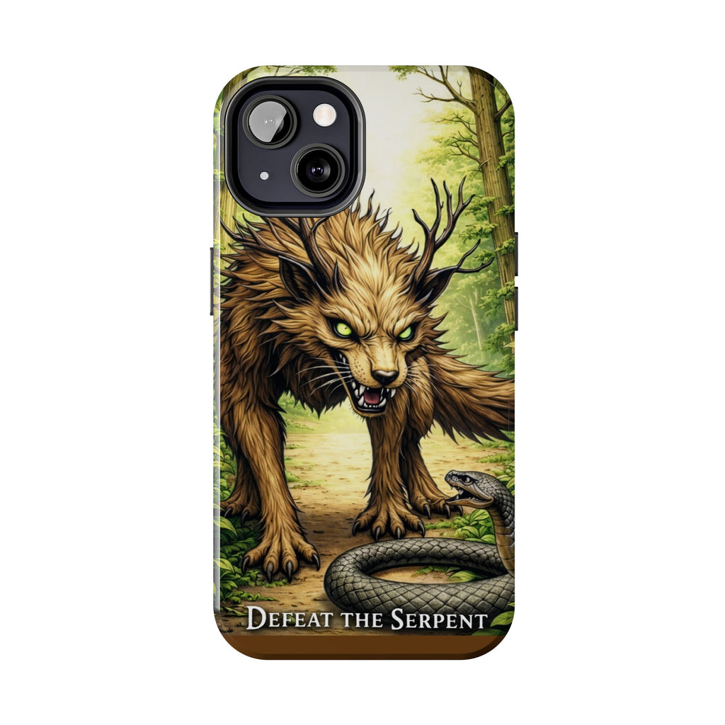 Wolverine vs Serpent Phone Case (Samsung / Iphone) - Rugged Protective Case with Fierce Wolverine Design