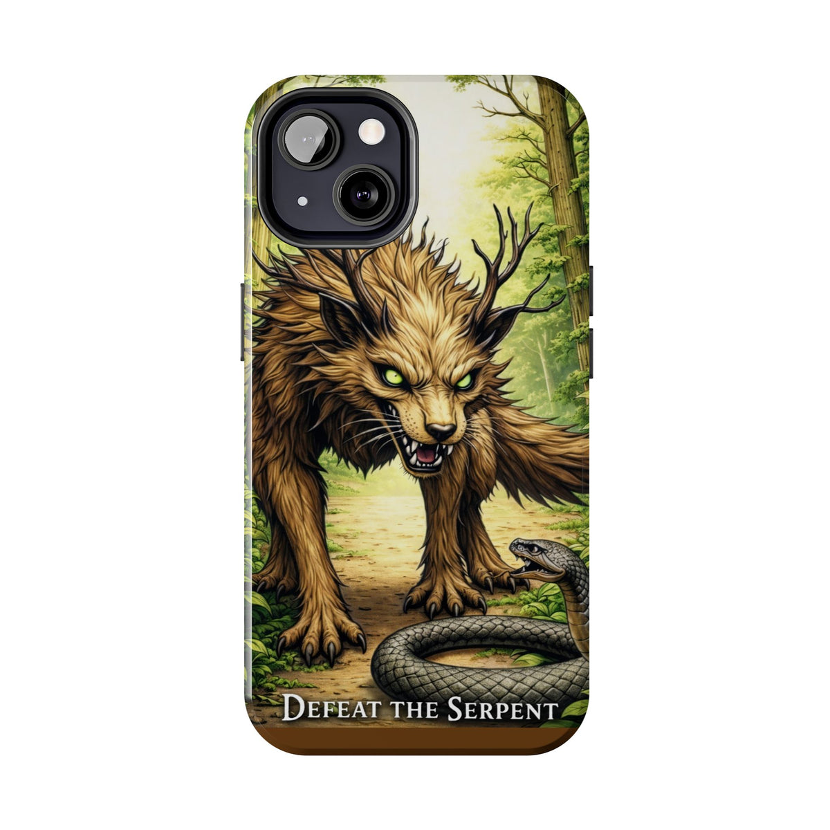 Wolverine vs Serpent Phone Case (Samsung / Iphone) - Rugged Protective Case with Fierce Wolverine Design