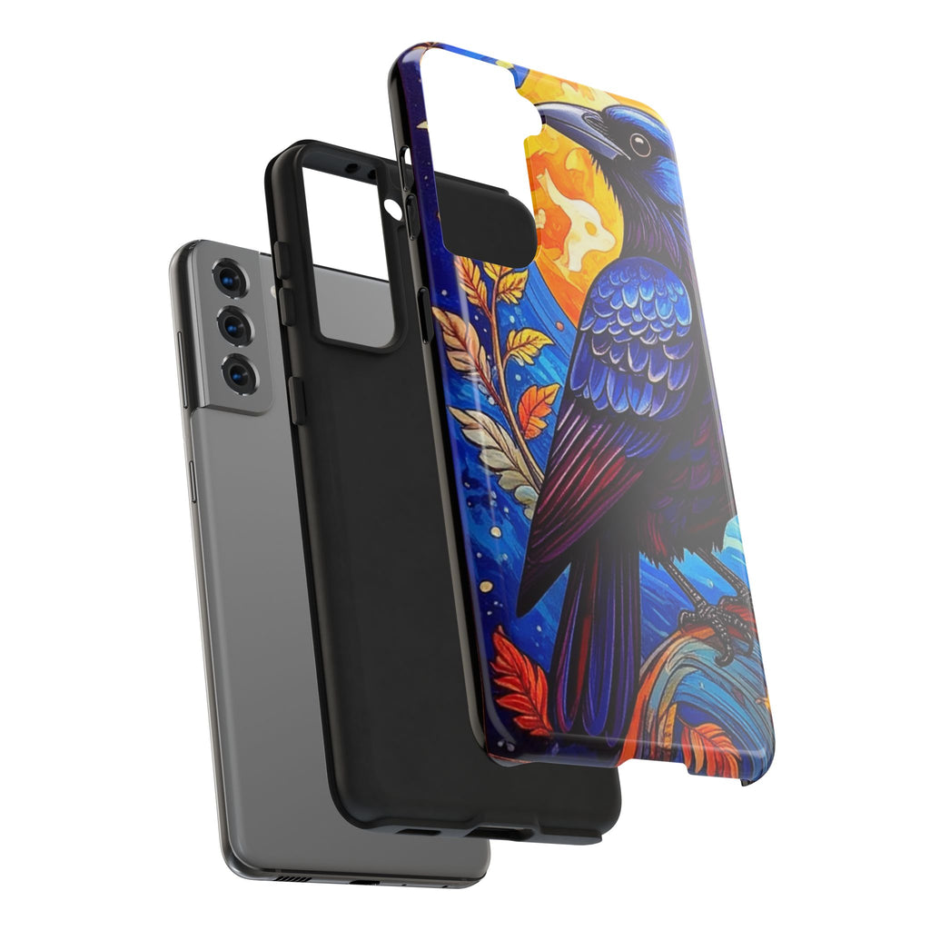 Purple Gothic Raven Phone Case — Moonlight Raven Design