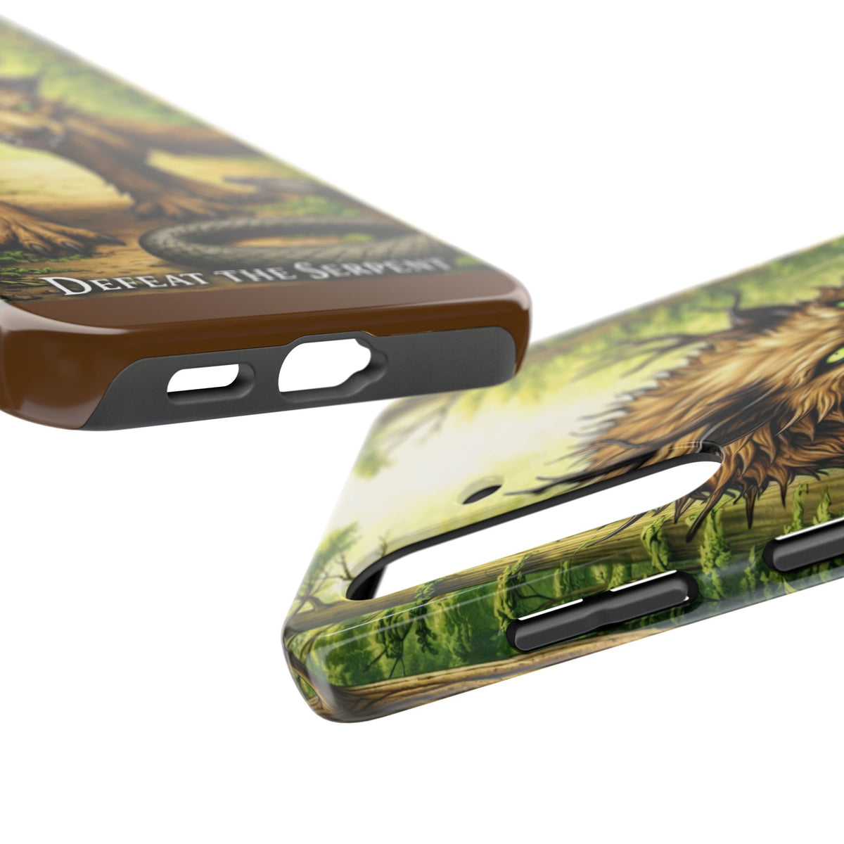 Wolverine vs Serpent Phone Case (Samsung / Iphone) - Rugged Protective Case with Fierce Wolverine Design