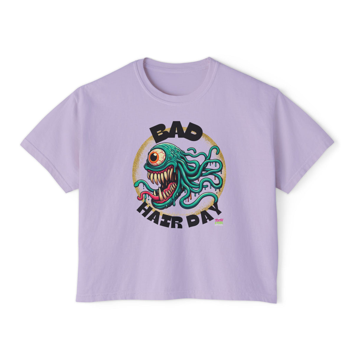 T&P-"Bad Hair Day"- Whimsical Monster- Women's Boxy Tee