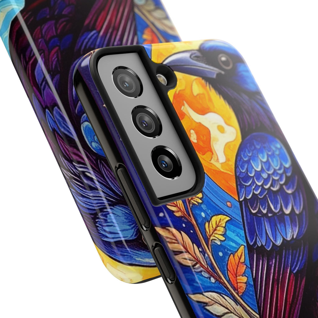 Purple Gothic Raven Phone Case — Moonlight Raven Design