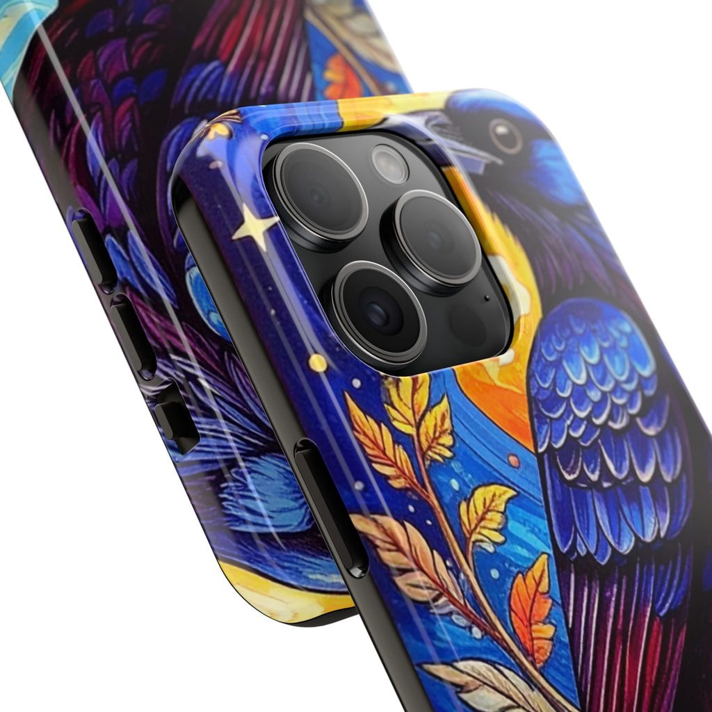 Purple Gothic Raven Phone Case — Moonlight Raven Design