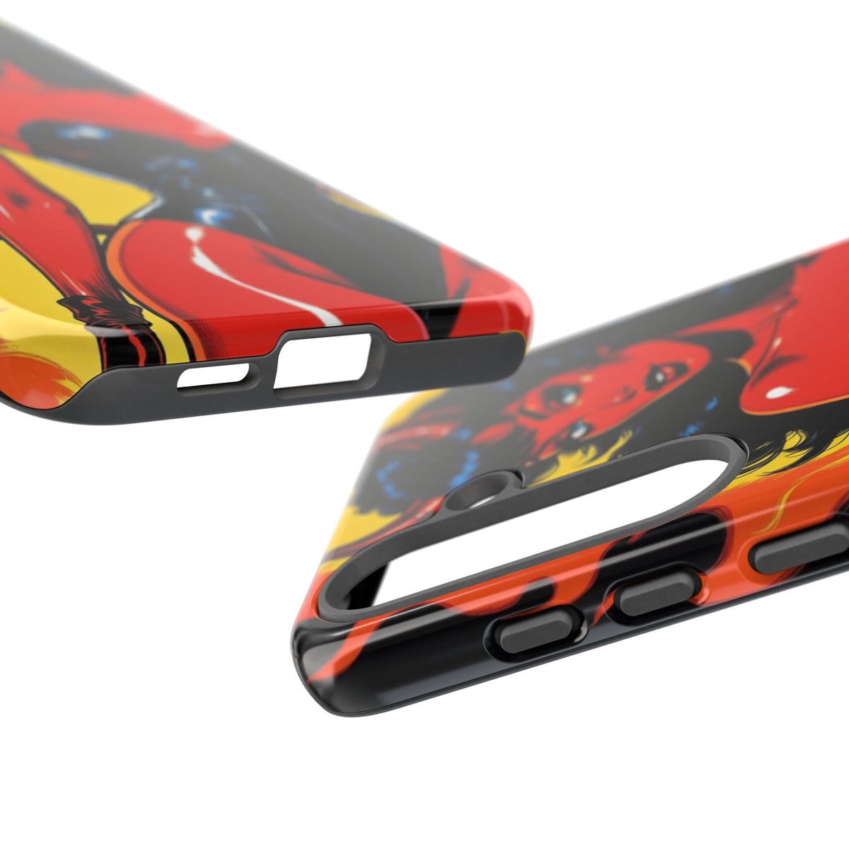 Devil Pin-Up Phone Case — Vintage Kitsch Flame Design