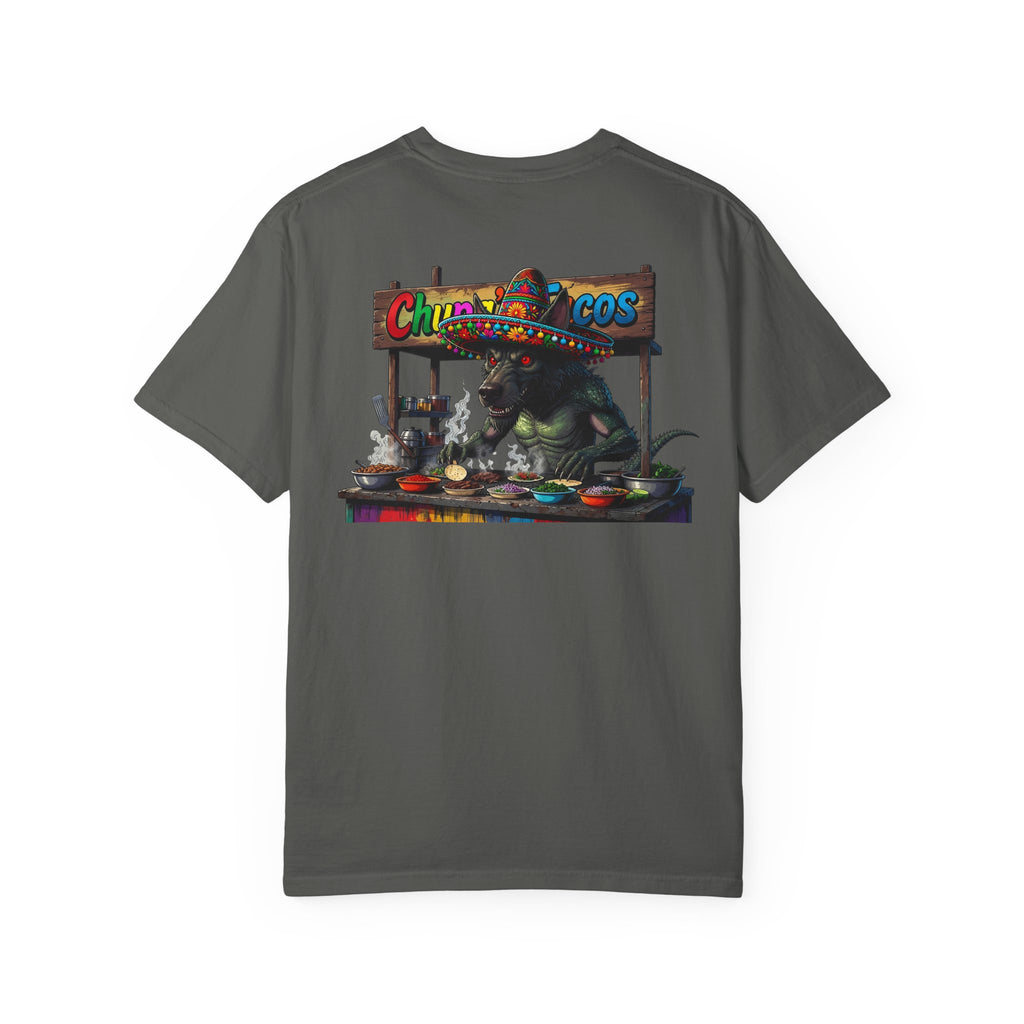 Tooth and Pixel- 'Chupacabra's Taco's'- Humorous Graphic Tee (Mexican Street Food Design)