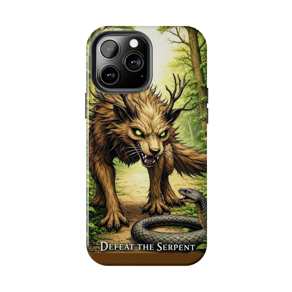 Wolverine vs Serpent Phone Case (Samsung / Iphone) - Rugged Protective Case with Fierce Wolverine Design