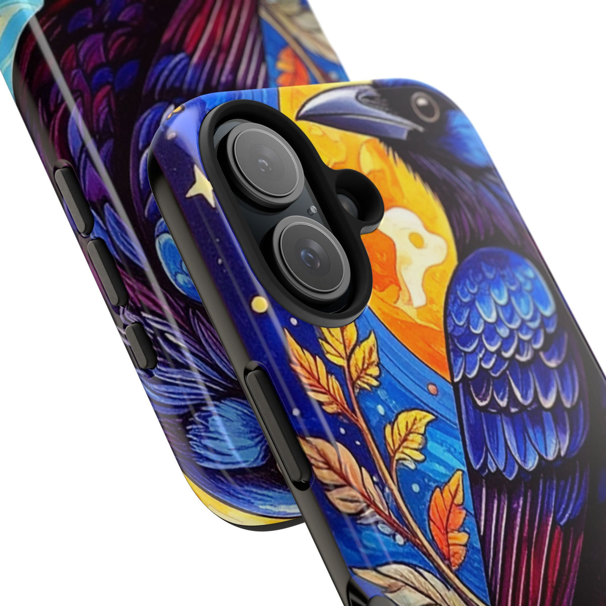 Purple Gothic Raven Phone Case — Moonlight Raven Design